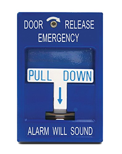 SDC 492 Pull Station, Emergency Door Release, 2-SPDT, Blue