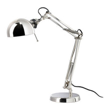 Load image into Gallery viewer, Ikea 601.467.64 Forsa Work Lamp, Nickel Plated
