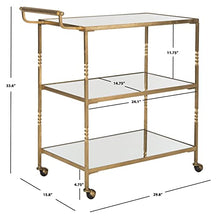 Load image into Gallery viewer, Safavieh Home Collection Aurelius Gold Bar Cart
