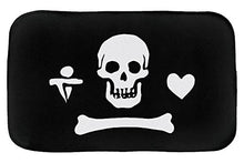 Load image into Gallery viewer, Gentleman Pirate Jolly Roger Bathmat (21 in x 36 in)
