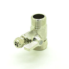 Load image into Gallery viewer, JIUWU1/2-Inch to 1/4-Inch RO Feed Water Adapter Ball Valve Faucet Tap Feed Reverse Osmosis
