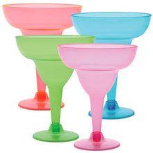 Load image into Gallery viewer, Party Dimensions Neon 12 Count Plastic Margarita Cup, 12-Ounce
