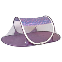 I Frogee Purple-Pink Floral Brocade Pop-Up Tent