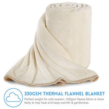 Load image into Gallery viewer, Leisure Town Fleece Blanket Queen Size Fuzzy Soft Plush Blanket 330 Gsm For All Season Spring Summer
