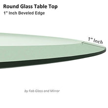 Load image into Gallery viewer, 30&quot; Inch Round Glass Table Top 3/8&quot; Thick Tempered Beveled Edge by Fab Glass and Mirror

