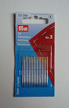 Load image into Gallery viewer, Prym 0.90 x 38 mm Hand Sewing Needles Betweens, Silver/Gold
