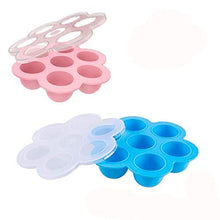 Load image into Gallery viewer, 2 Pack Silicone Egg Bites Mold for Instant Pot Accessories - Fits Instant Pot 5,6,8 qt Pressure Cooker Baby Food Freezer Tray with Lid Reusable Storage Container, Pink/blue
