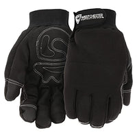 West Chester Men's High Dexterity with Synthetic Leather Palm and Thinsulate Lining Winter Work Gloves, Cold Protection, Touch Screen, Abrasion Resistant, Black, Large, (96580/L)