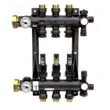Load image into Gallery viewer, Uponor EP Heating Manifold Assembly with Flow Meter, 3-Loop (A2670301)
