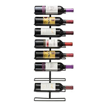Load image into Gallery viewer, Sorbus Wall Mount Wine Rack, Home Decor, Holds 9 Bottles
