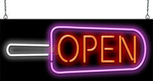Load image into Gallery viewer, Ice Pop Open Neon Sign
