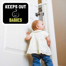 Load image into Gallery viewer, Door Buddy Baby Proof Door Lock with Adjustable Strap (Grey). No Need for Baby Gate. Child Proof Room with Litter Box While Cats Enter Easily. Installs in Seconds and is Simple and Convenient to Use.
