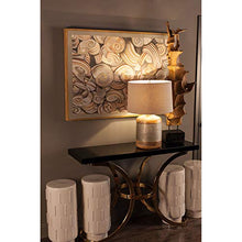 Load image into Gallery viewer, ELK Lighting 8983-021-LED Drum LED Table Lamp, German Silver, Mango Wood
