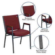 Load image into Gallery viewer, Flash Furniture Stack Armchair, 1 Pack, Burgundy Patterned Fabric
