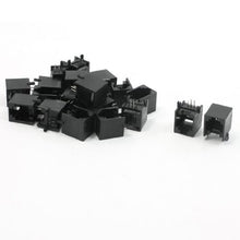 Load image into Gallery viewer, uxcell 20pcs RJ11 6P4C Computer Internet Network PCB Jack Socket Black
