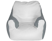 Medium Armchair Beanbag (Medium, Multi) (White/Grey, Medium)