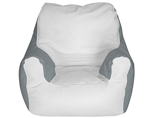 Medium Armchair Beanbag (Medium, Multi) (White/Grey, Medium)