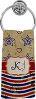 YouCustomizeIt Vintage Stars & Stripes Hand Towel - Full Print (Personalized)