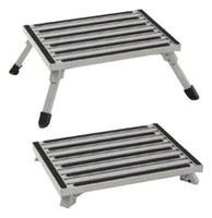EEZ RV Products Aluminum Non-Skid Surface Folding Multipurpose Stool Holds Up to 1000lbs