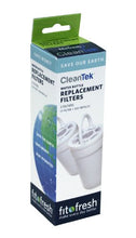 Load image into Gallery viewer, Fit &amp; Fresh CleanTek Filtered Water Bottle Filter Replacement,2 pack
