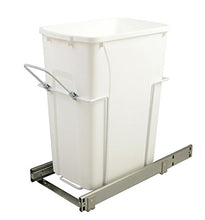 Load image into Gallery viewer, Knape &amp; Vogt FE SCB10-1-35WH Single 20 Quart Soft-close, 9-3/8&quot; X 18-13/16&quot; X 20-1/8&quot; Bottom-mount Waste &amp; Recycling Bins

