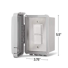 Load image into Gallery viewer, Infratech Single Duplex Stack Switch, Surface Mount Control W/Weatherproof Cover, 14-4320
