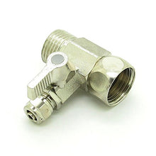 Load image into Gallery viewer, JIUWU1/2-Inch to 1/4-Inch RO Feed Water Adapter Ball Valve Faucet Tap Feed Reverse Osmosis
