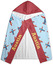 Load image into Gallery viewer, YouCustomizeIt Airplane Theme Kids Hooded Towel (Personalized)
