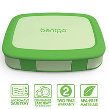 Load image into Gallery viewer, Bentgo Kids Childrens Lunch Box - Bento-Styled Lunch Solution Offers Durable, Leak-Proof, On-the-Go Meal and Snack Packing (Green)
