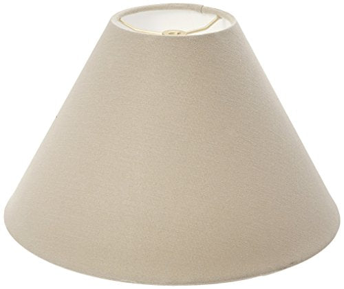 Royal Designs, Inc. Coolie Empire Hardback Lamp Shade, Linen Beige, 5 x 14 x 9.5 (HB-607-14LNBG)