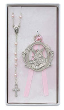 Load image into Gallery viewer, Baby Pink Rosary &amp; Crib Medal
