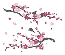 Load image into Gallery viewer, Baby Cherry Blossoms Wall Decal (Grey &amp; Pinks, 20&quot; (H) X 24&quot; (W))
