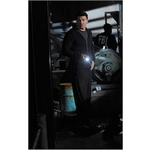 Load image into Gallery viewer, Bones David Boreanaz as Special Agent Booth Mouth Open Holding Flashlight 8 x 10 Photo
