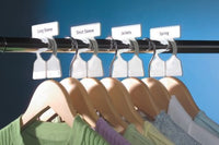 Simple Division Garment Organizers   Sort, Put Away, And Find Clothes Easily   12 White Closet Organ