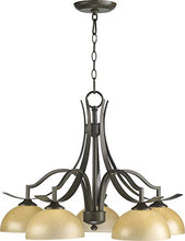 Load image into Gallery viewer, Quorum 6496-5-86 Transitional Five Light Chandelier from Atwood Collection in Bronze / Dark Finish,
