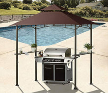 Load image into Gallery viewer, Abccanopy Grill Shelter Replacement Canopy Roof Only Fit For Gazebo Model L Gz238 Pst 11 (Brown)
