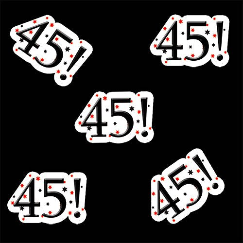 45! Birthday Deco FETTI (24 Piece/PKG)