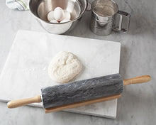 Load image into Gallery viewer, Fox Run 3829 Marble Pastry Board White, 16 x 20 x 0.75 inches
