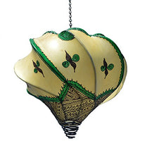 Load image into Gallery viewer, Henna Lamps &amp; Sconces Handmade Henna Moroccan Leather Lamp Natural
