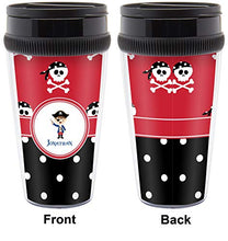 Load image into Gallery viewer, Pirate &amp; Dots Acrylic Travel Mug without Handle (Personalized)

