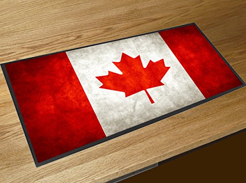 Artylicious Canada Flag bar Runner Counter mat