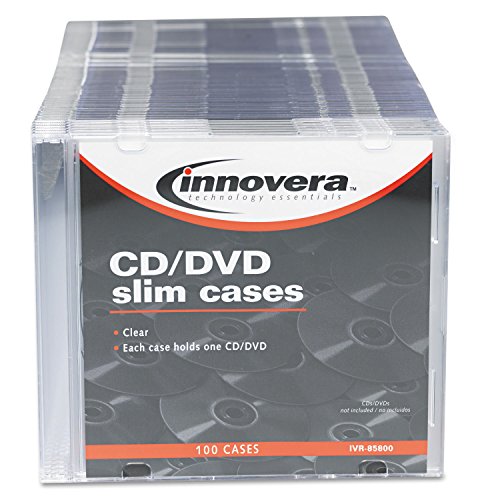 Innovera CD/DVD Polystyrene Slim Storage Case