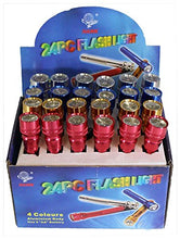 Load image into Gallery viewer, HAWK 24 PIECE DISPLAY OF 6&quot; MULTI-COLOR FLASHLIGHTS WITH CARRYING STRAP - FL8-L5-24
