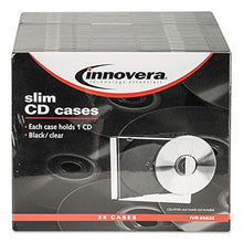 Load image into Gallery viewer, Innovera 85825 CD/DVD Polystyrene Thin Line Storage Case Clear 25/Pack
