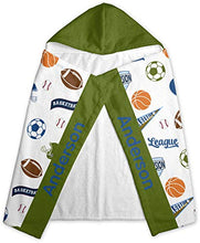 Load image into Gallery viewer, YouCustomizeIt Sports Kids Hooded Towel (Personalized)
