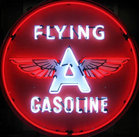 Flying a Gasoline 36-Inch Neon Sign in Metal Can