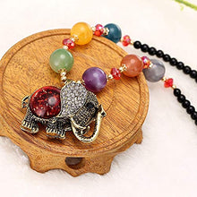 Load image into Gallery viewer, QTMY Diamond Beaded Boho Pendant Long Necklace Jewelry for Women (Elephant) (Elephant)
