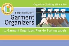 Load image into Gallery viewer, Simple Division Garment Organizers   Sort, Put Away, And Find Clothes Easily   12 White Closet Organ
