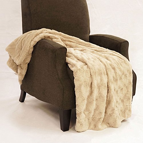Home Soft Things Swirl Faux Fur Throw Blanket, 50