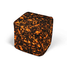 Load image into Gallery viewer, Dwelling in Fantasy Hot Lava Pouf Ottoman (13 inches)
